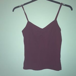 Burgundy tank top✨